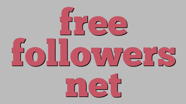 free followers net